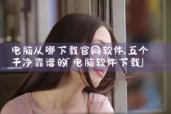电脑从哪下载官网软件